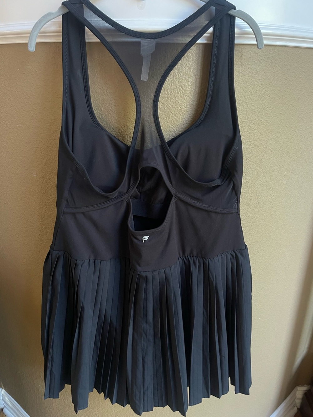 Fabletics Hot Shot Pleated Black Mini Dress Black Size XXL / 1X - Picture 4 of 10